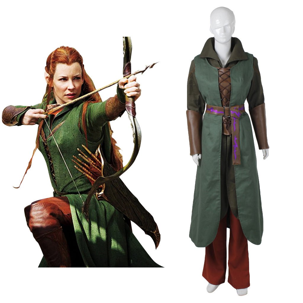 El Hobbit: La Desolación de Smaug - Traje de Cosplay de Tauriel - Fantasia Cosera