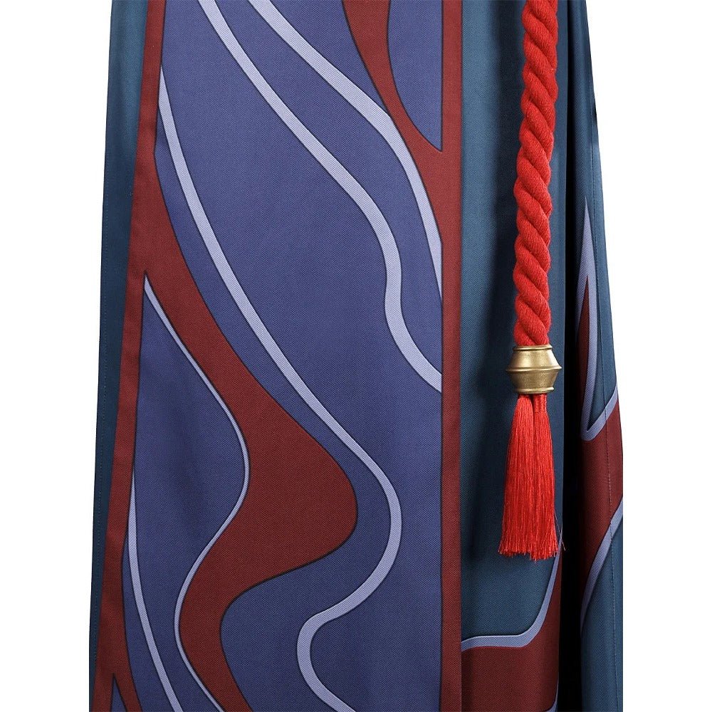 Traje de Cosplay de Yone de LOL - Falda Azul con Pantalones Estampados para Fiestas de Halloween y Carnaval - Fantasia Cosera