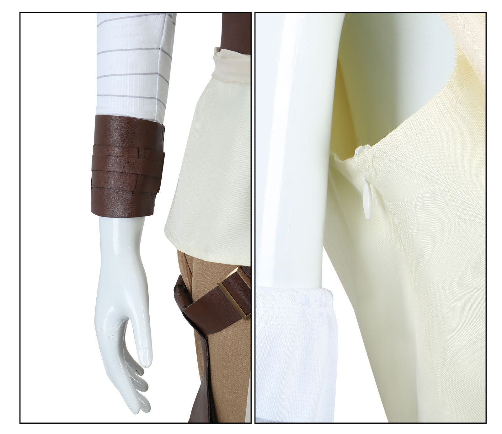 Traje de Caballero Jedi Rey de Star Wars – Disfraz de Cosplay y Halloween Premium - Fantasia Cosera