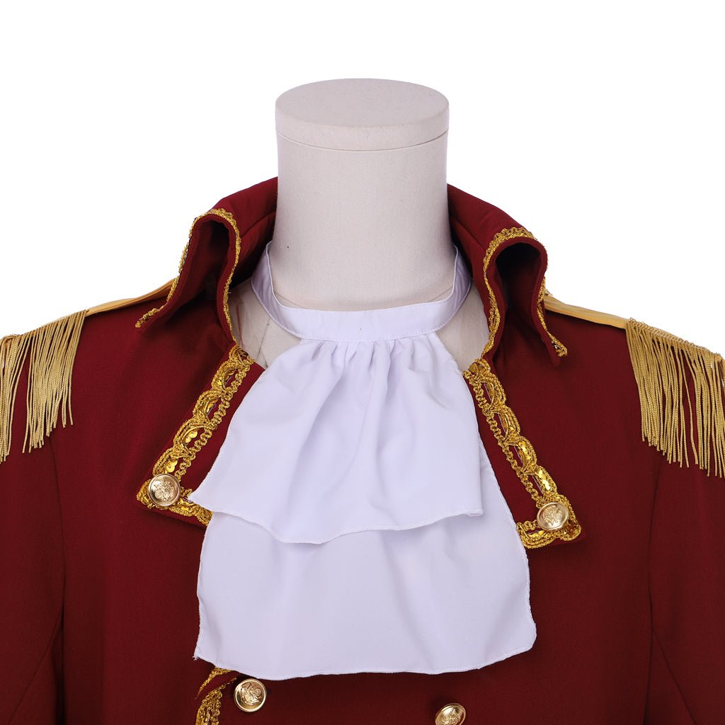 Chaqueta Militar Inspirada en Hamilton | Traje Gótico Aristocrático Colonial para Hombres | Serie Medieval Fantasía Cosera - Fantasia Cosera