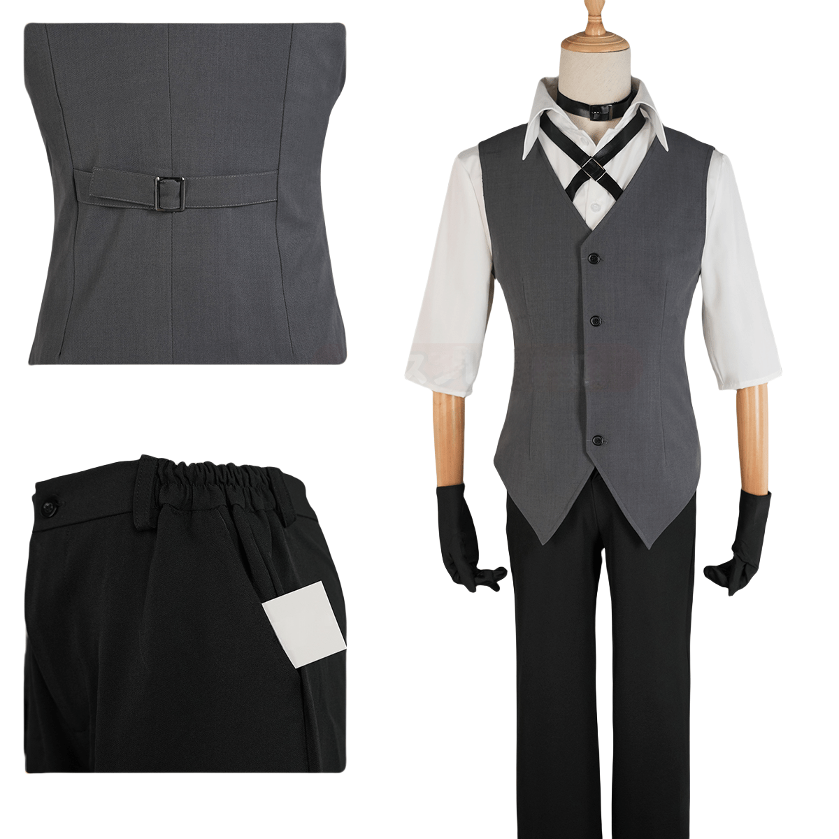 Traje de Cosplay de Chuuya Nakahara - Bungo Stray Dogs - Fantasia Cosera