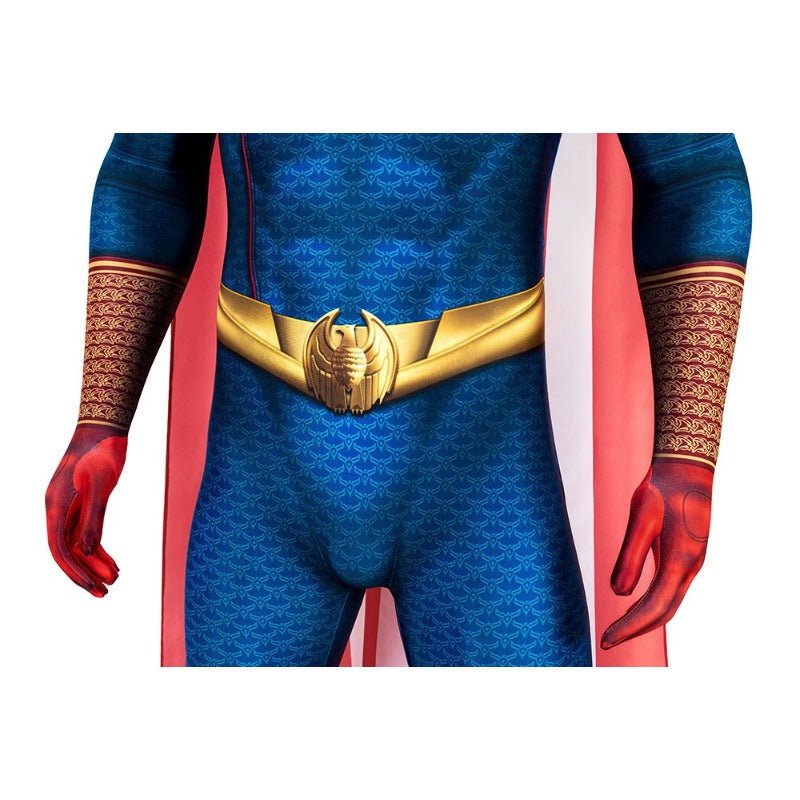 Traje de Homelander con Capa para Hombre – Disfraz de Ben Soldier para Halloween - Fantasia Cosera
