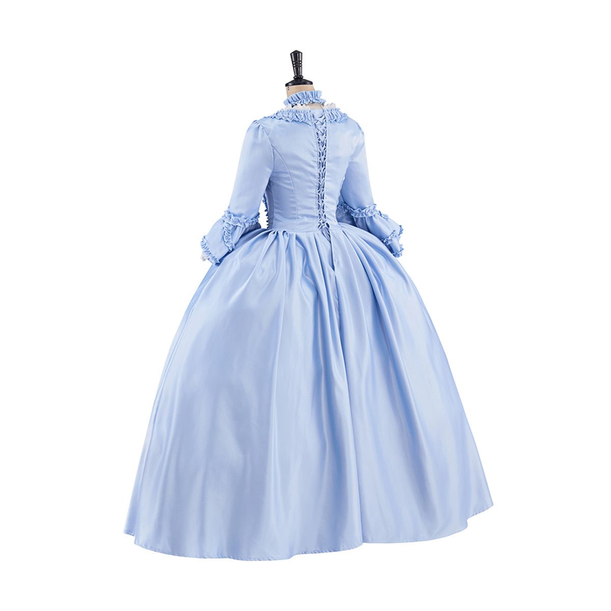 Vestido Azul Claro Rococó – Elegante Traje de Cosplay para Entusiastas - Fantasia Cosera