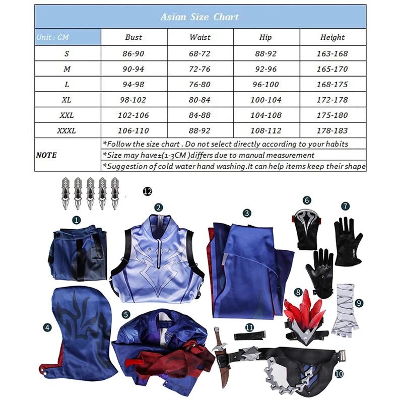 Traje Cosplay de Moze el Guarda Sombra de Plumas de Cuervo de Honkai Star Rail para Hombre, Uniforme para Carnaval y Halloween - Fantasia Cosera