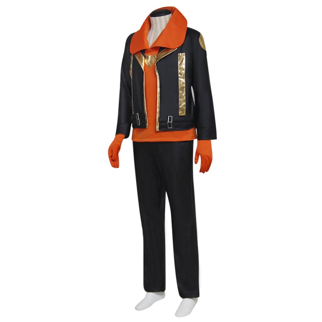 Chaqueta de Cuero Negra del Equipo Spark de Pokemon Go para Cosplay - Fantasia Cosera