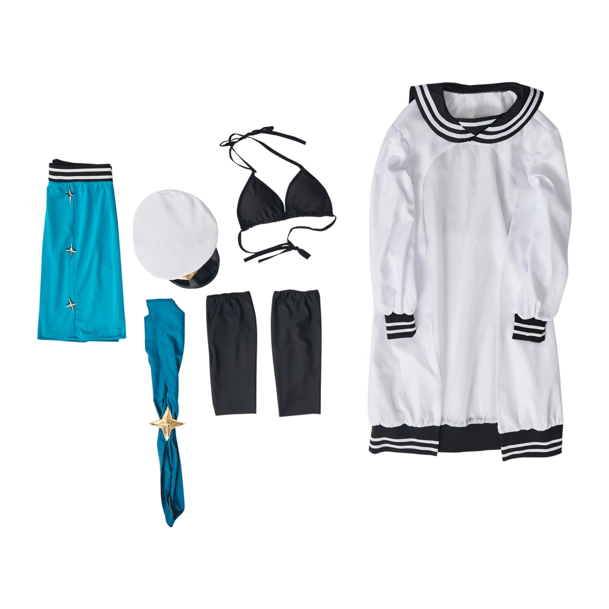 Traje Cosplay Akoya Matama Chica Mágica Anime - Conjunto Completo para Fiesta Halloween Carnaval Comic Con - Fantasia Cosera