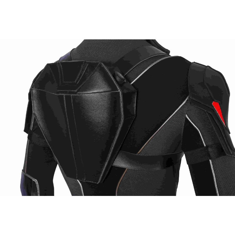 Traje de Cosplay Black Widow Natasha Romanoff para Halloween - Negro Estampado - Fantasia Cosera