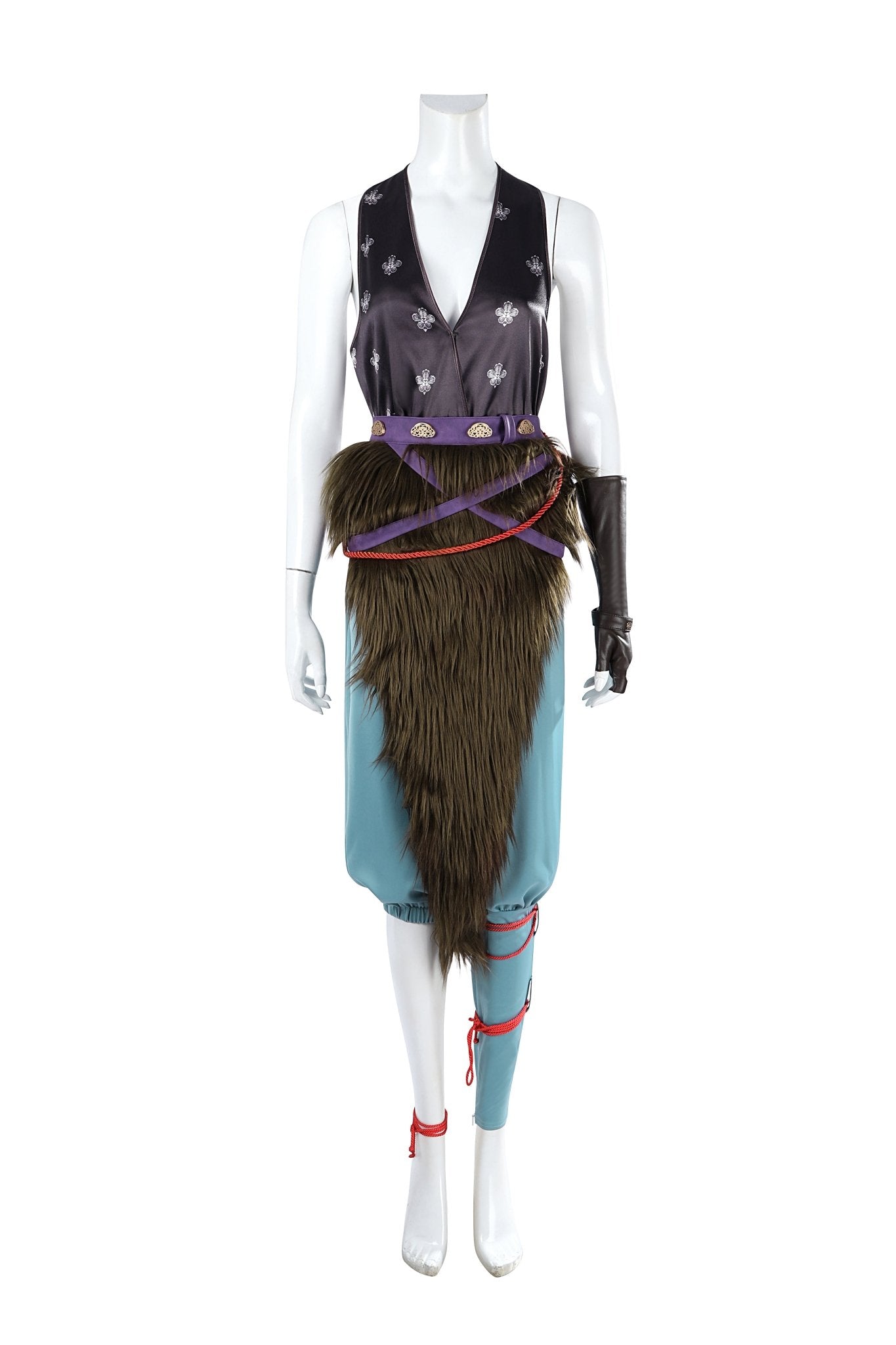 Traje de Cosplay Pingping de Black Myth: Wukong Completo con Orejas y Tai para Fiesta de Halloween - Fantasia Cosera