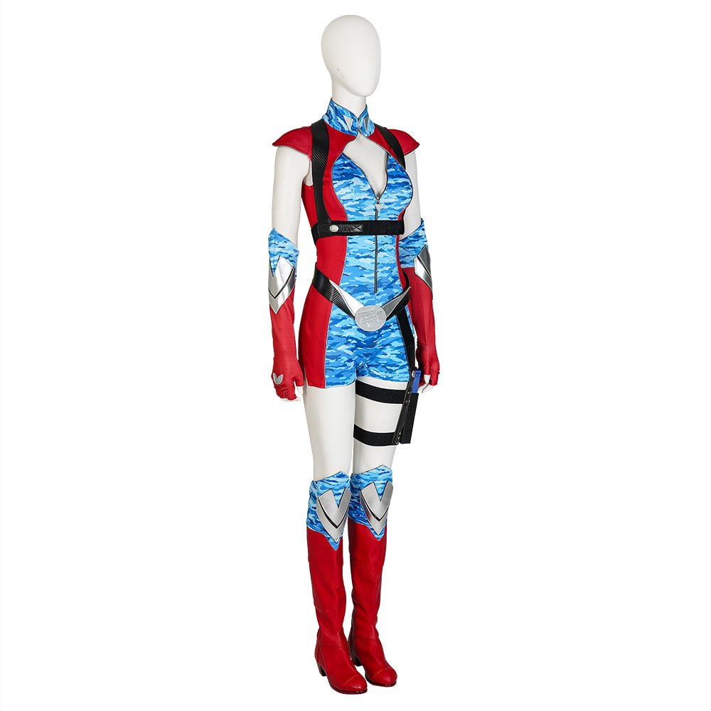 Traje de Cosplay de Firecracker de The Boys para Mujer - Mono, Zapatos y Accesorios - Fantasia Cosera