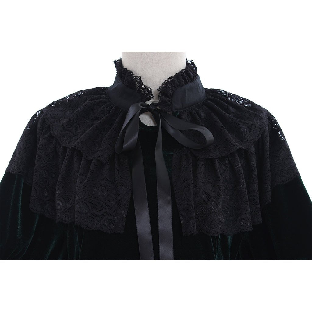 Blusa Lolita Sin Tirantes Mangas Trompeta Chiffon para Mujeres y Niñas - Fantasia Cosera