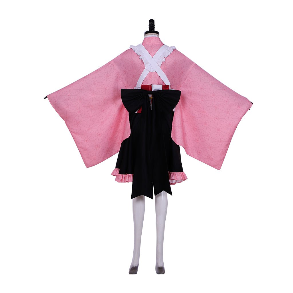 Traje de Cosplay de Camarera de Kamado Nezuko de Demon Slayer | Vestido de Fantasía Inspirado en Anime - Fantasia Cosera