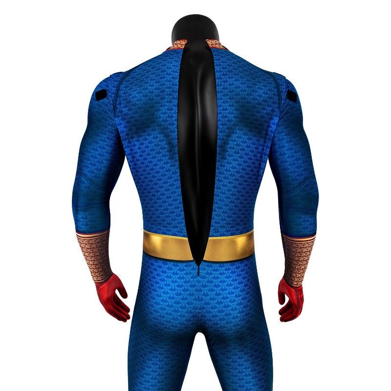 Traje de Homelander con Capa para Hombre – Disfraz de Ben Soldier para Halloween - Fantasia Cosera