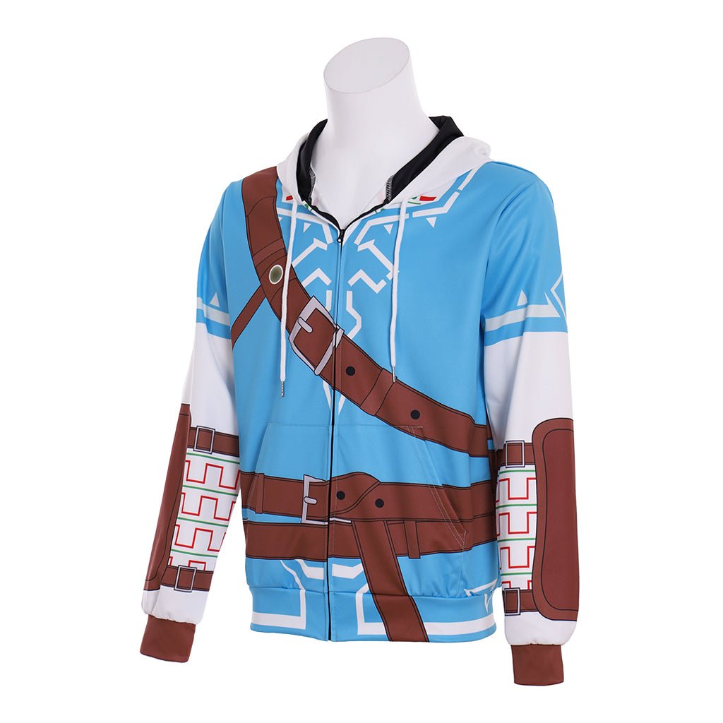 Sudadera con Cremallera de Link de Legend of Zelda - Para Fans del Cosplay de Videojuegos - Fantasia Cosera