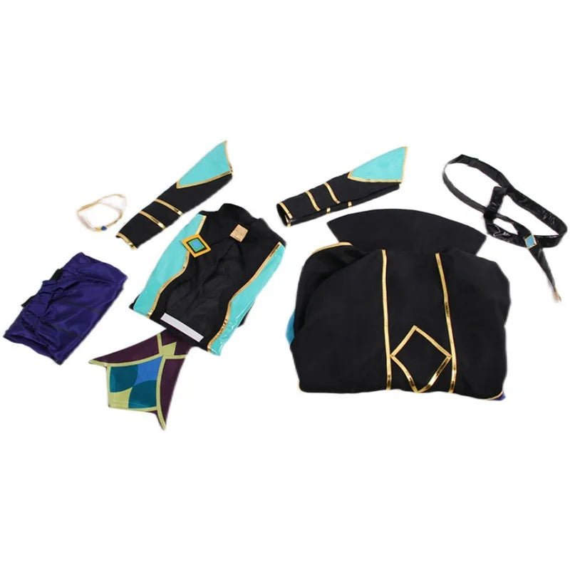 Disfraz de Cosplay de Rakan, el Guardián de las Estrellas de LOL para Hombres - Traje Superior, Pantalones y Capa - Fantasia Cosera