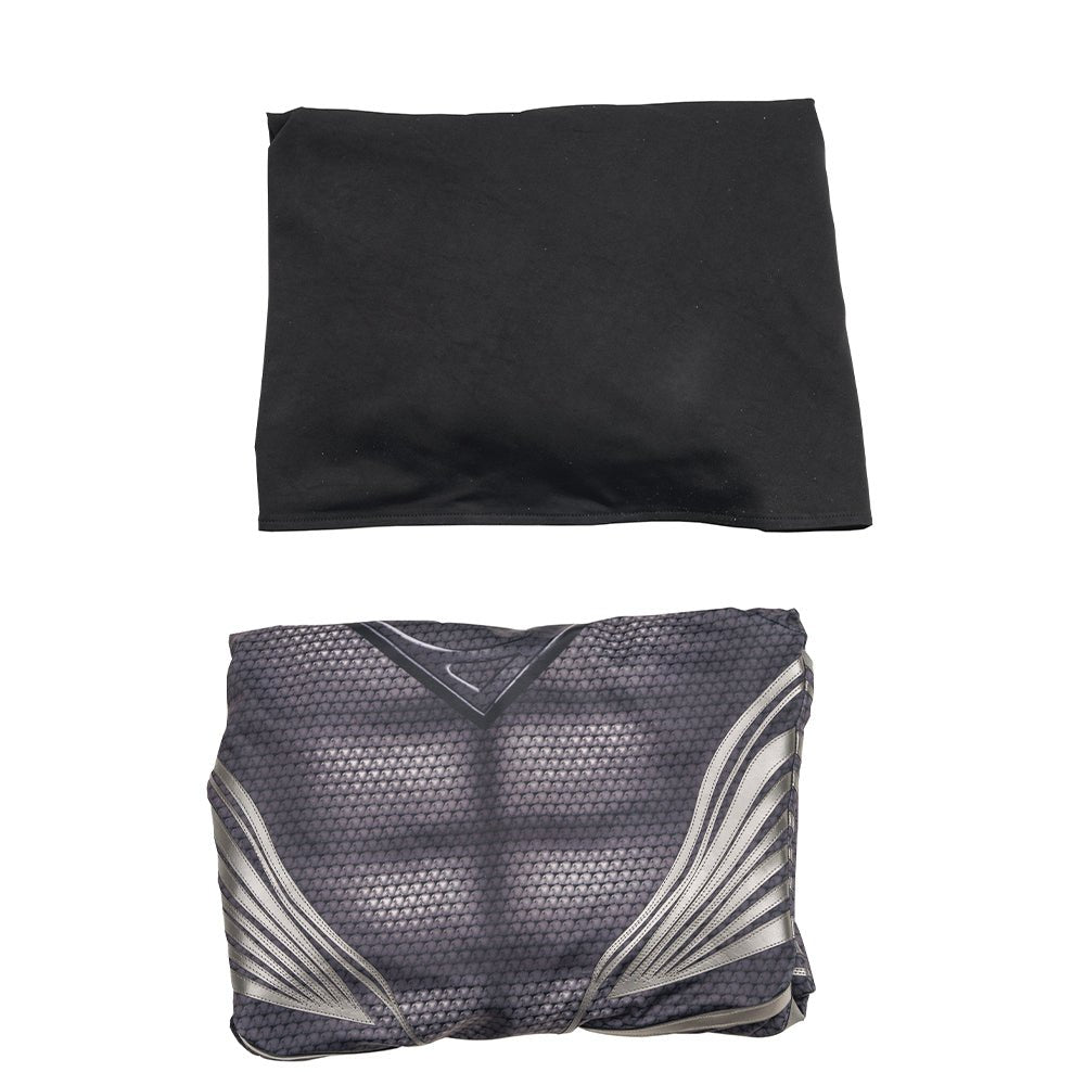 Traje de Clark Kent Cosplay para Hombres, Traje Negro, Capa, Botas, Conjunto Completo Disfraz de Halloween - Fantasia Cosera