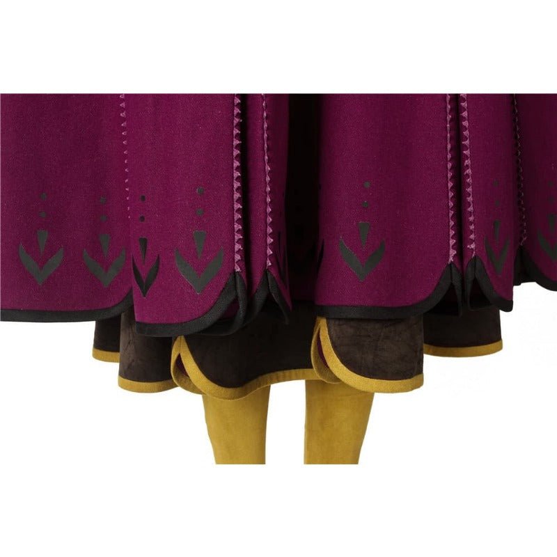 Traje de Cosplay de Anna, la Reina de Hielo 2 - Vestido de Princesa para Adultos - Fantasia Cosera