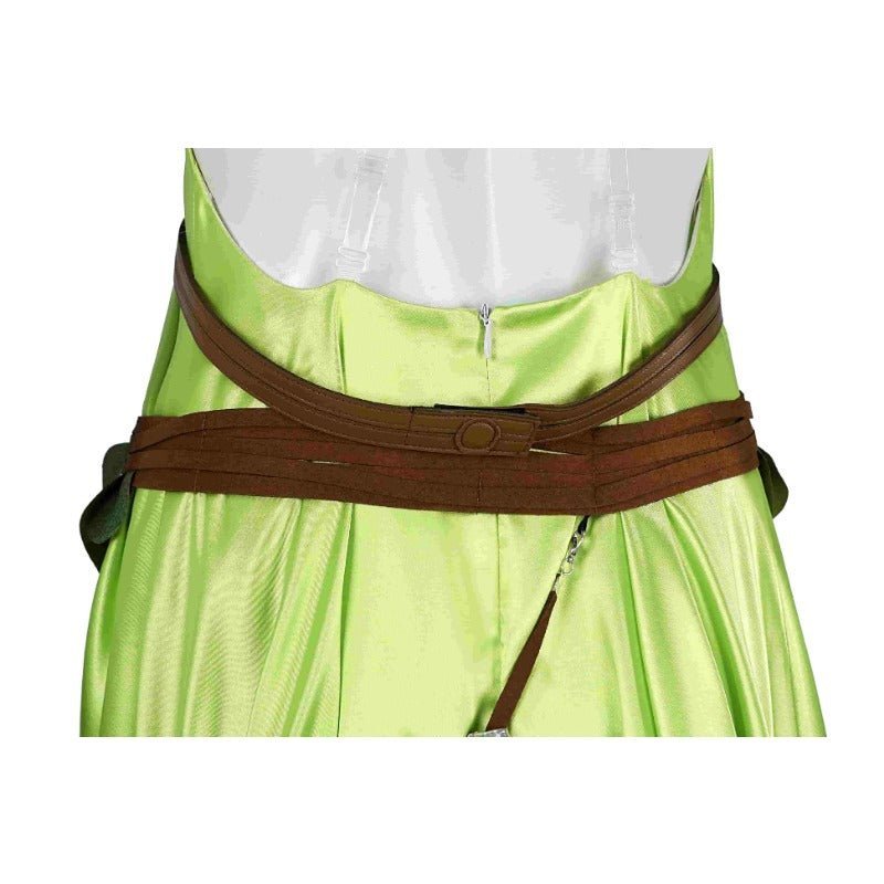 Traje de Nophica de FF14 Cosplay - Vestido Largo Verde para Halloween y Fiestas - Fantasia Cosera