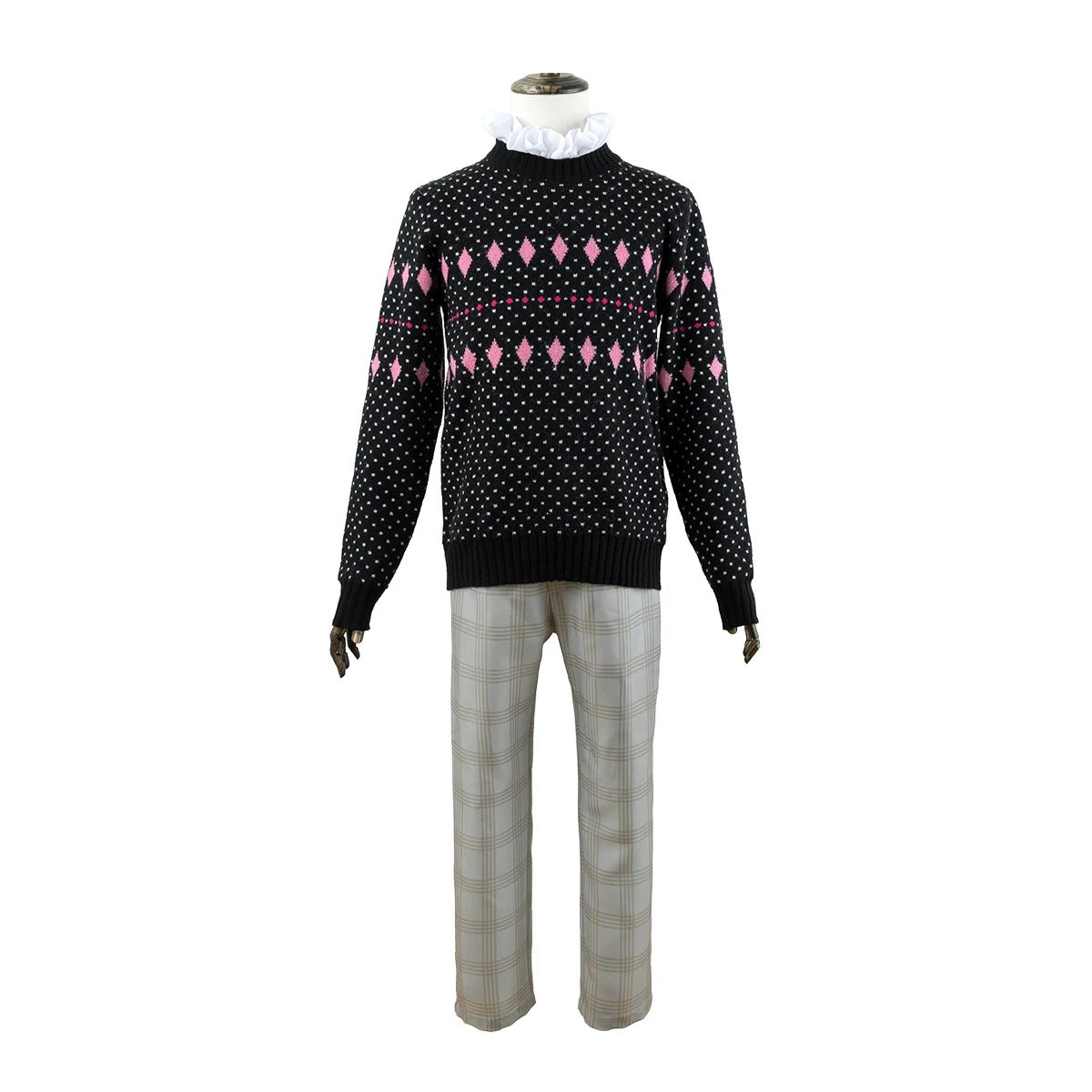 Disfraz Cosplay de Chigiri de Blue Lock con Peluca, Sudadera, Pantalones y Bolso Rosa de Fibra Sintética - Fantasia Cosera