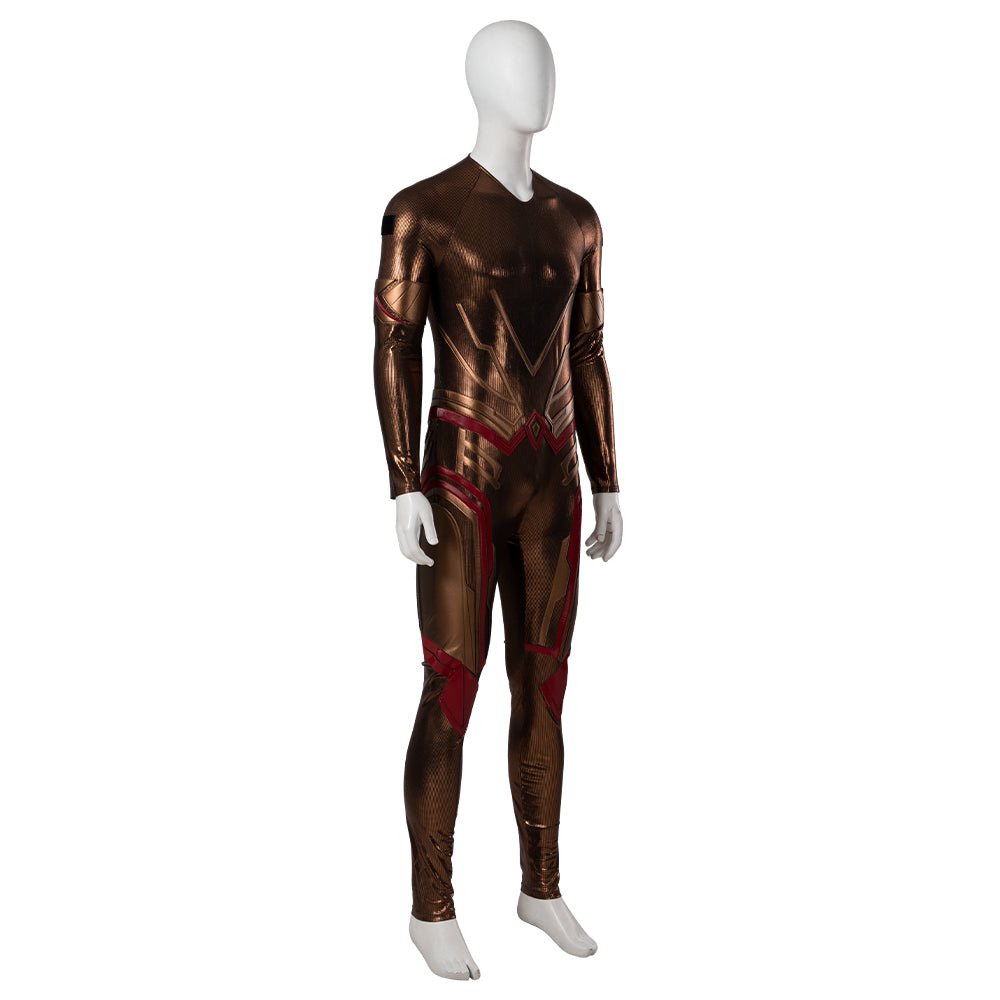 Traje de Adam Warlock de Guardianes de la Galaxia Vol. 3 - Jumpsuit Impreso con Armadura Roja para Hombre - Fantasia Cosera