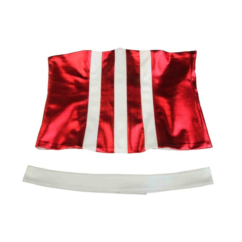 Traje de Cosplay de Capitana América Hombros al Descubierto para Niñas en Halloween y Fiestas - Fantasia Cosera