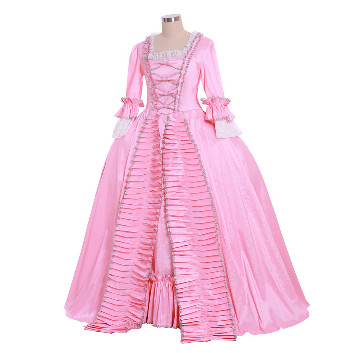 Vestido Rosa Noble Medieval Disfraz Cosplay - Elegante Vestido Renacentista para Mujeres - Fantasia Cosera