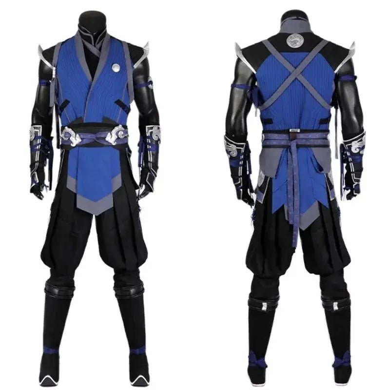 Traje de Cosplay de Sub-Zero de Mortal Kombat para Hombres - Disfraz de Halloween y Carnaval - Fantasia Cosera
