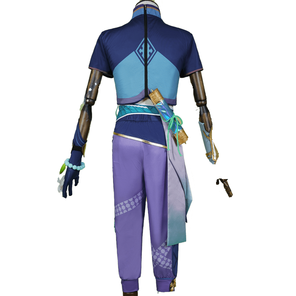 Traje de Cosplay de Baizhu de Genshin Impact – Outfit Inspirado en el Juego para Hombres - Fantasia Cosera