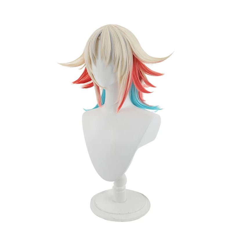 Peluca de Cosplay Prestige Empyrean Kayle de LOL 40cm Color Mezclado para Mujer, Cabello Sintético Resistente al Calor - Fantasia Cosera