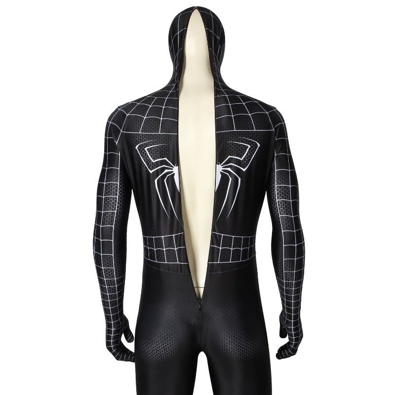 Traje de Venom Spider-Man Simbiote Negro Marvel Spider-Man 3 Cosplay - Fantasia Cosera