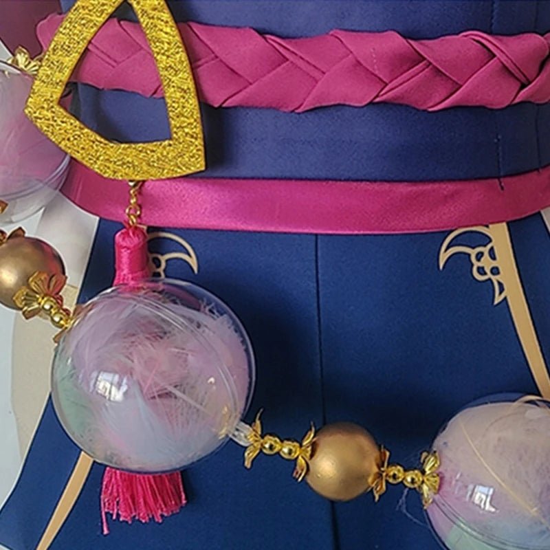 Traje de Cosplay LOL Spirit Blossom Syndra para Mujer - Kimono Completo - Fantasia Cosera