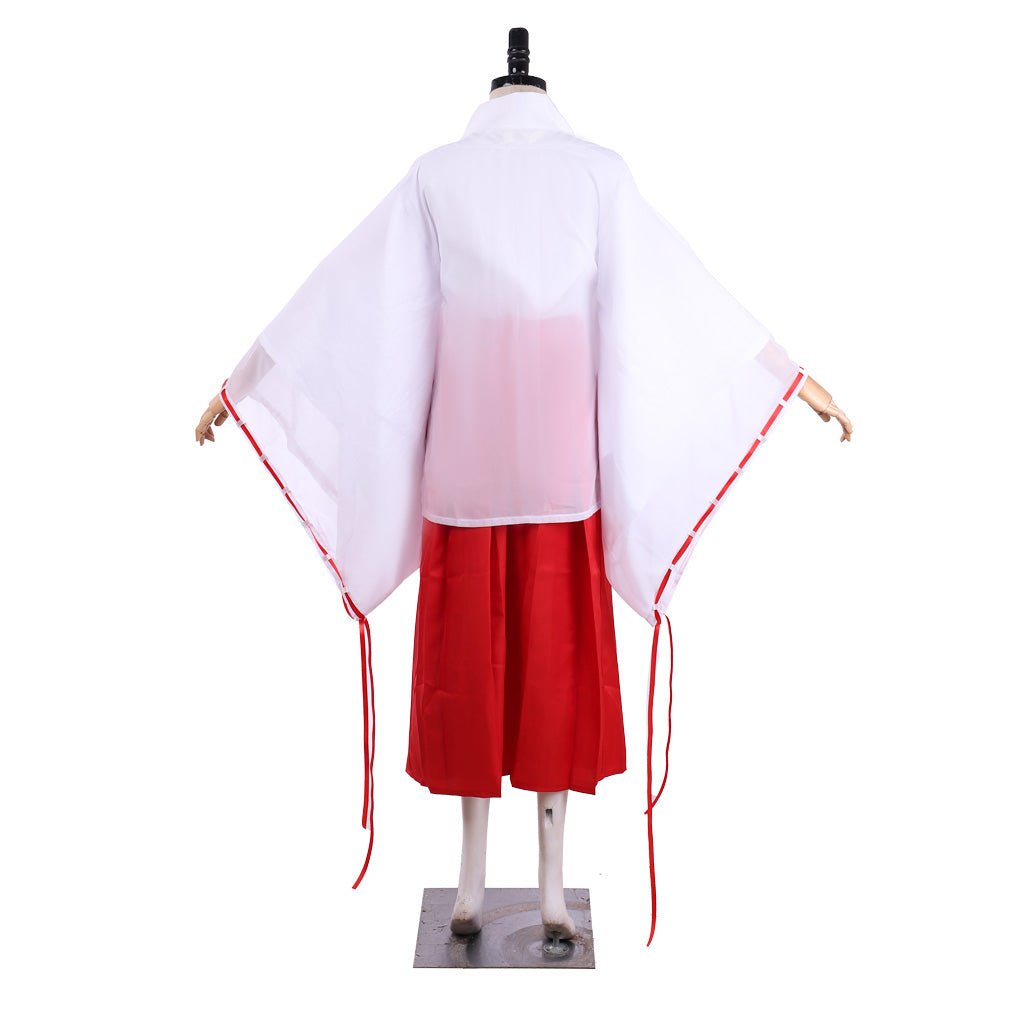 Conjunto completo de Kimono de Cosplay de Inuyasha Kikyo - Fantasia Cosera