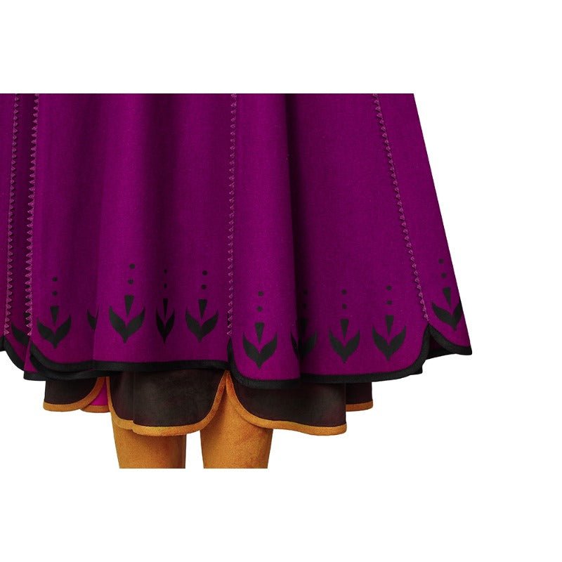 Conjunto Épico de Anna de Frozen II con Zapatos - Abraza la Magia de Arendelle - Fantasia Cosera
