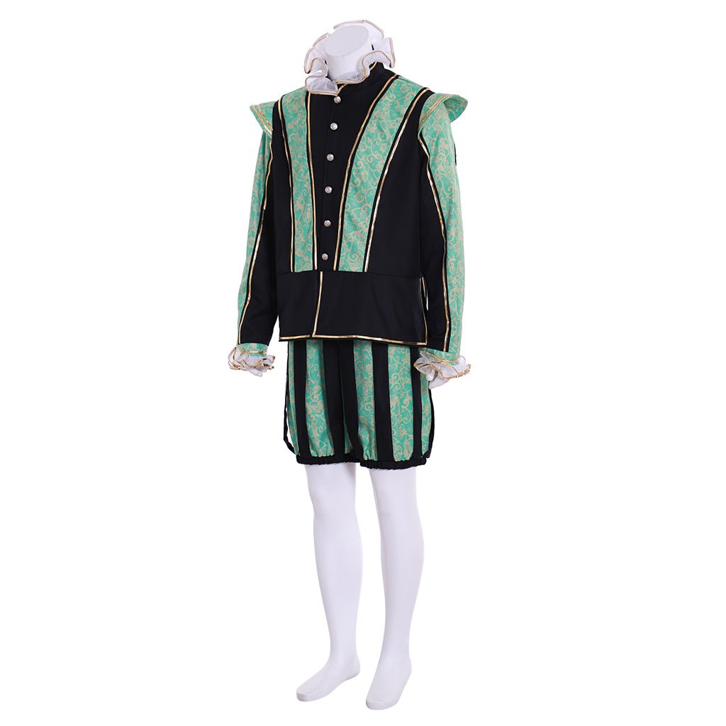 Traje de Príncipe Tudor Renacimiento - Medieval Victoriano Isabelino para Hombres | Hecho a Medida por Fantasía Cosera - Fantasia Cosera