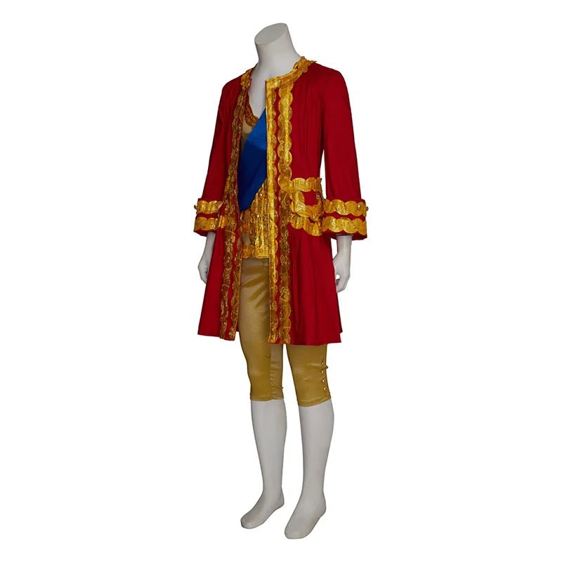 Traje de Cosplay Príncipe Eduardo Medieval - Noble Barroco Rojo Victoriano para Hombres | Fantasía Cosera - Fantasia Cosera