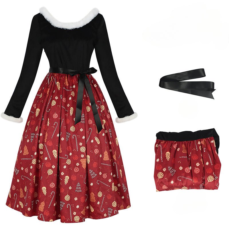 Vestido de Cosplay Temático de Navidad para Familia, Ambiente Festivo - Fantasia Cosera