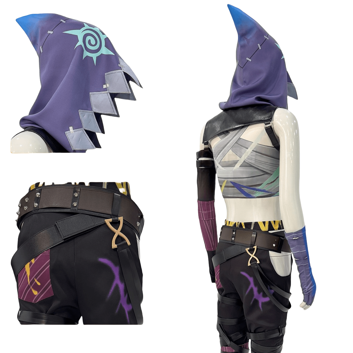 Traje de Cosplay de Jinx de Arcane League of Legends - Calidad Premium - Fantasia Cosera