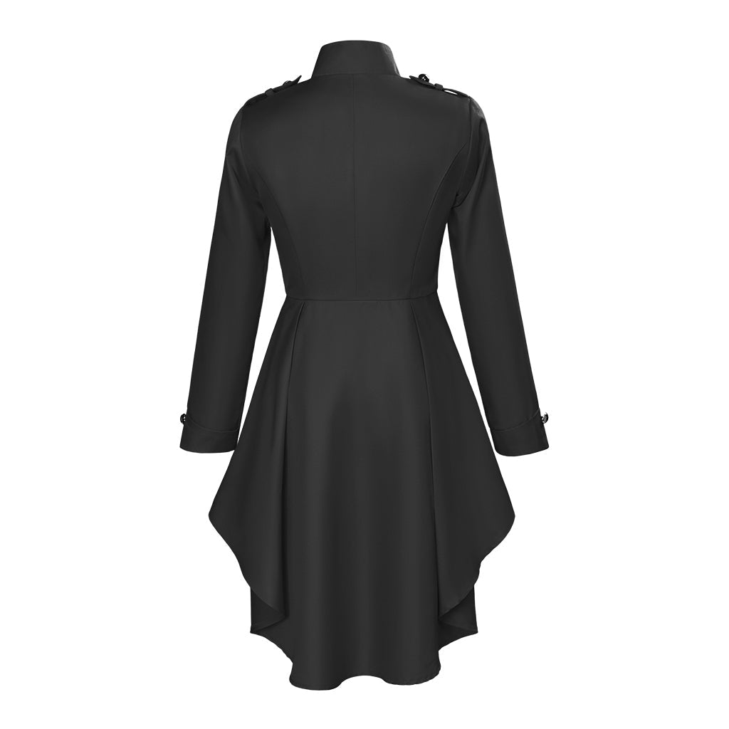 Abrigo Negro Edward Traje Cosplay Para Mujer – Inspirado en el Estilo Oficial, Alta Calidad - Fantasia Cosera