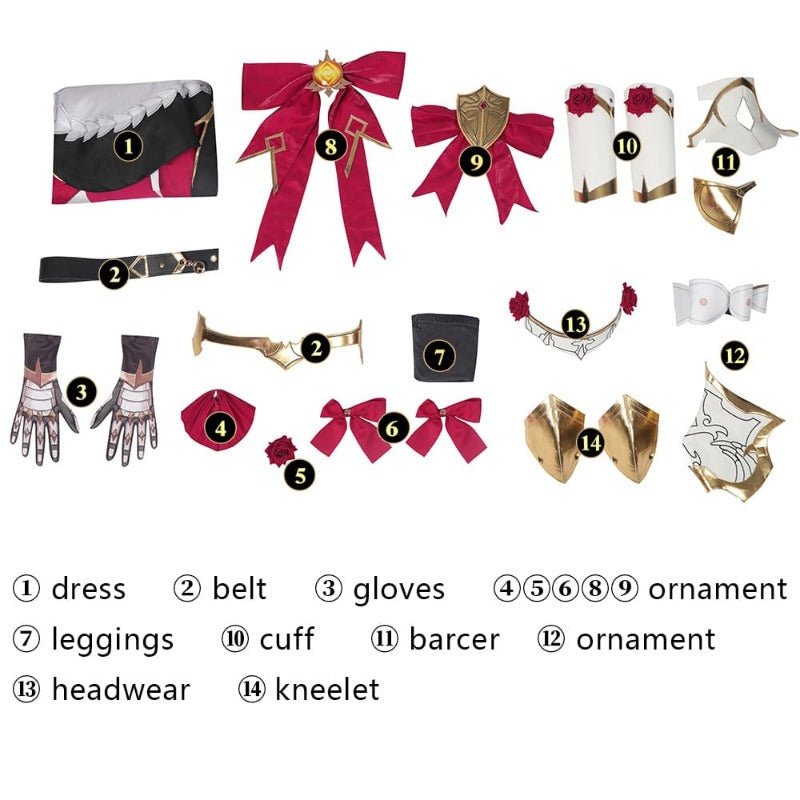 Traje de Cosplay de Noelle de Genshin Impact - Traje Completo de Alta Calidad para Halloween - Fantasia Cosera