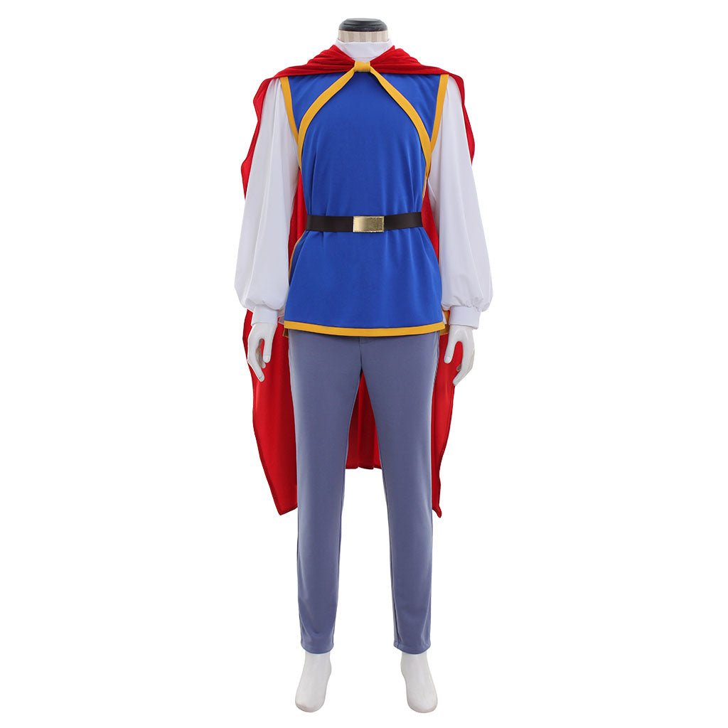 Traje de Príncipe Encantador Cosplay | Conjunto Completo para Hombres con Capa para Halloween y Carnaval - Fantasia Cosera