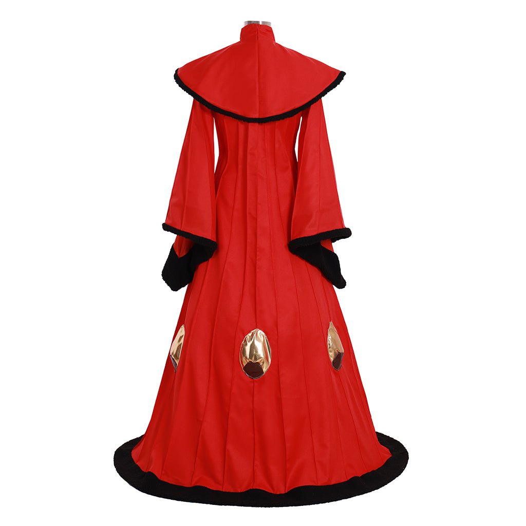 Vestido de Cosplay de la Reina Padme Amidala | Traje Rojo Personalizado para Eventos - Fantasia Cosera