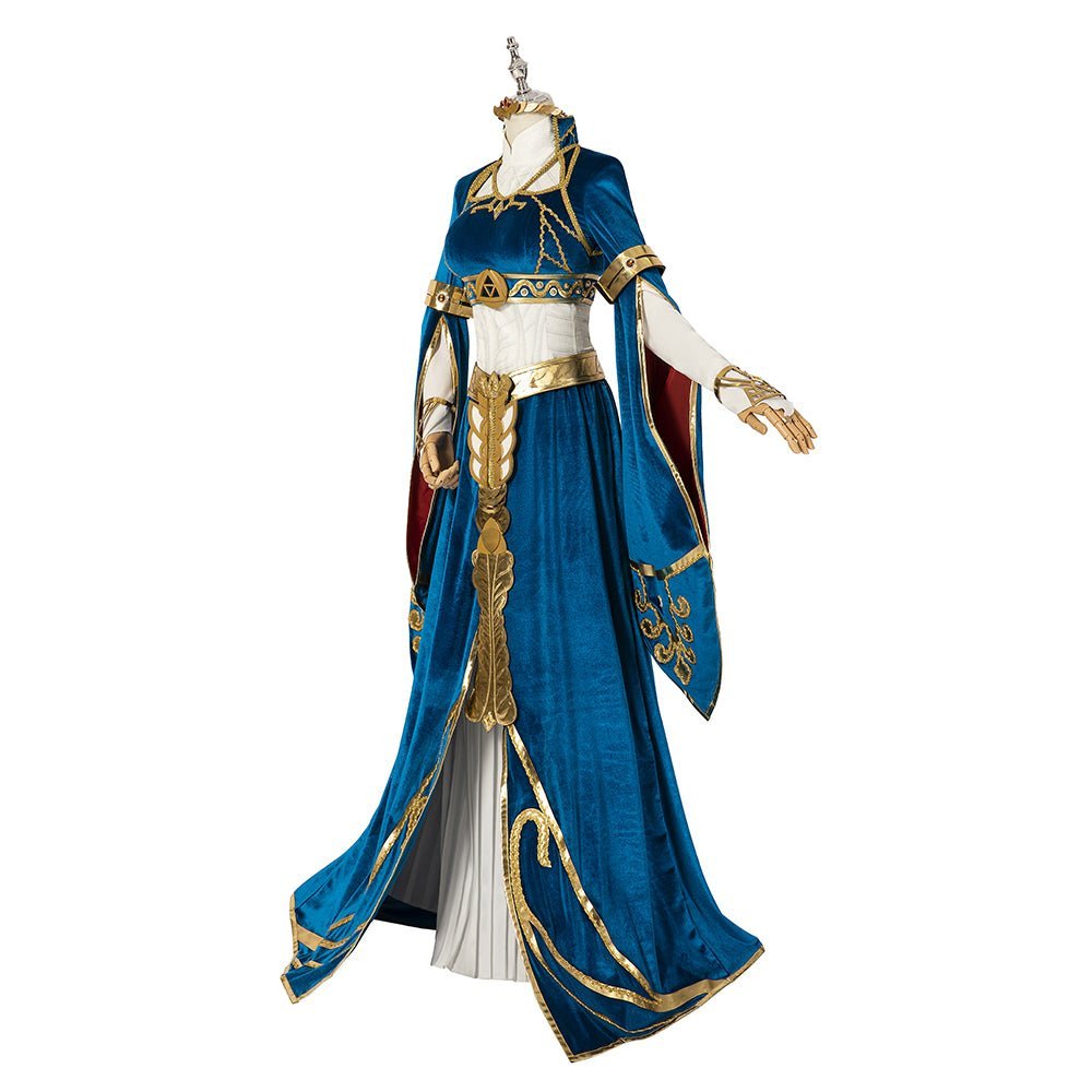 Traje de Cosplay de Princesa Zelda - The Legend of Zelda: Breath of the Wild - Fantasia Cosera
