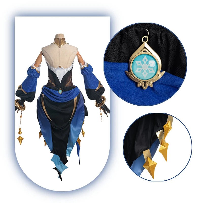 Traje de Cosplay de Layla Genshin Impact para Mujeres, Disfraz de Bailarinas Exóticas de Sumeru, Conjunto Completo para Halloween - Fantasia Cosera