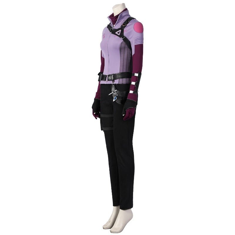 Traje de Cosplay de Hawkeye Kate Bishop para Mujer, Outfit de Superhéroe de Marvel - Fantasia Cosera