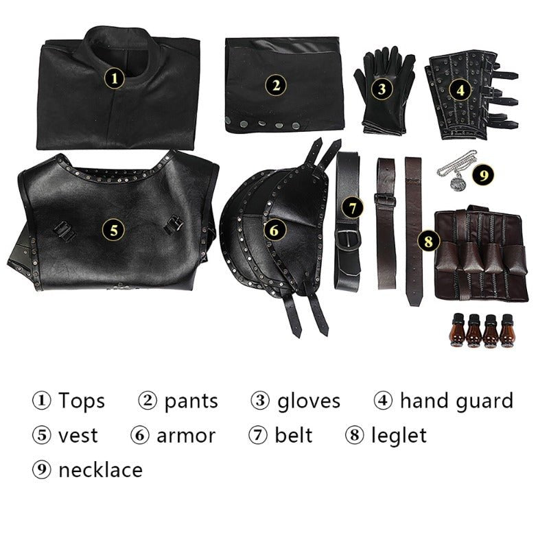 Disfraz de Geralt de la Nueva Película Traje de Armadura para Hombre Halloween - Fantasia Cosera