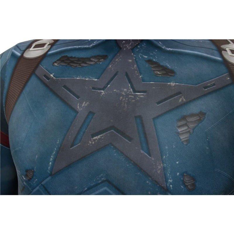 Traje de Cosplay de Capitán América de Avengers Infinity War para Adultos - Fantasia Cosera