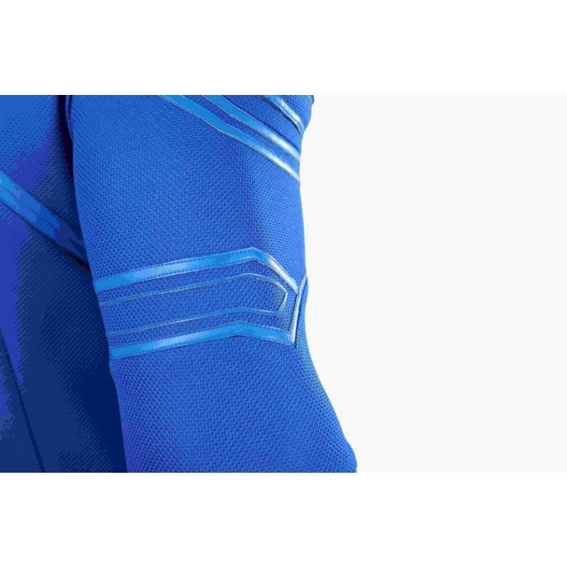 Traje de Cosplay Superhéroe Legado Clark Kent - Bodysuit Azul con Capa Roja - Fantasia Cosera