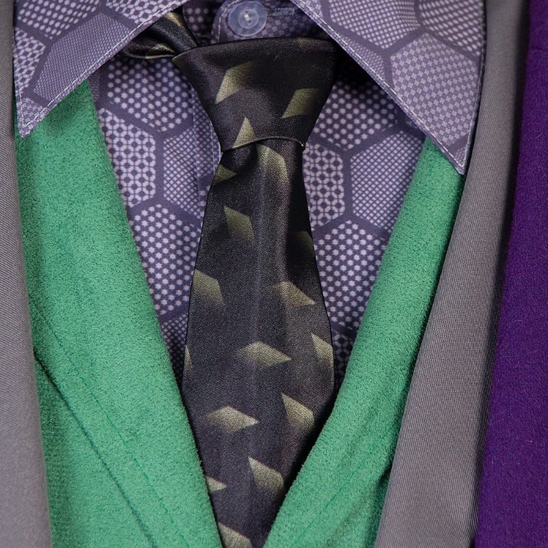Traje de Cosplay de Joker de Batman: El Caballero Oscuro - Abrigo, Pantalones, Máscara, Disfraz para Halloween - Fantasia Cosera