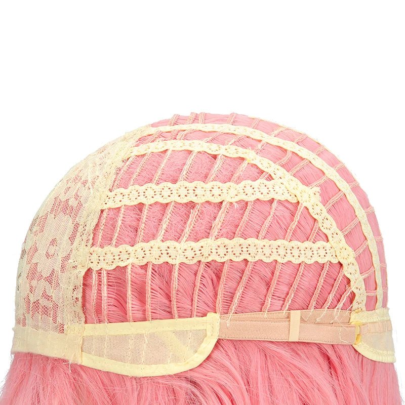 Peluca Yae Guuji de Genshin Impact 80cm Larga Rosa Recta Peluca Yae Miko Resistente al Calor Cabello Sintético - Fantasia Cosera