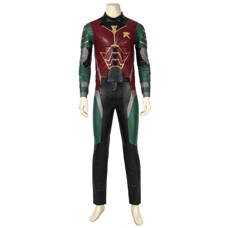 Traje de Cosplay Red Robin Tim Drake – Uniforme con Capa de Damian Wayne para Halloween - Fantasia Cosera