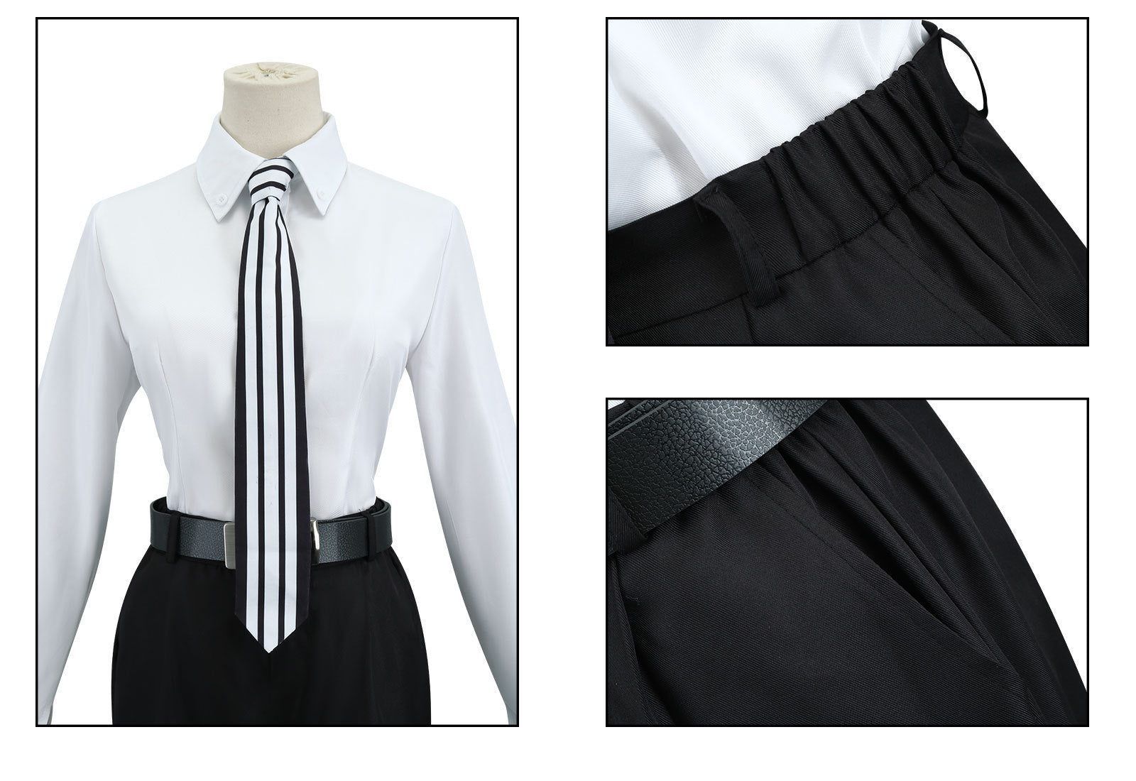 Disfraz de Cosplay de Persona 5 Maki Sonohara Traje Gris - Fantasia Cosera